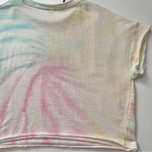 NWT Buffalo David Bitton Sweatshirt Caley Cutoff Swirl Baby Tie Dye Vintage Sz M - Picture 14 of 14